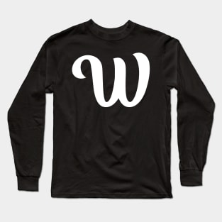 Letter W Long Sleeve T-Shirt